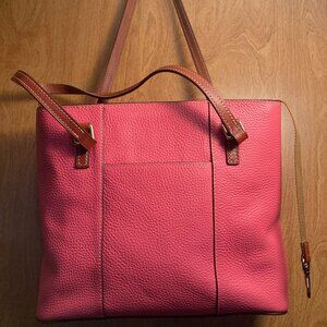 Dooney & Bourke Pebble Leather Lexington Shopper Pink